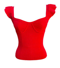 Donna Corset Top In High Risk Red