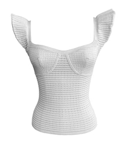 Donna Corset Top In Off White