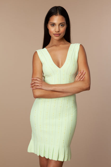Valentina Dress in White Jade