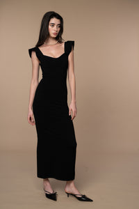Marlowe Column Dress in Black