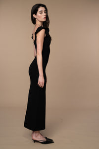 Marlowe Column Dress in Black