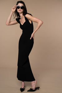 Marlowe Column Dress in Black