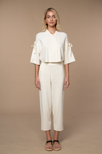 Jackie Kimono jacket in Off White/Egret