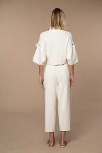 Jackie Kimono jacket in Off White/Egret