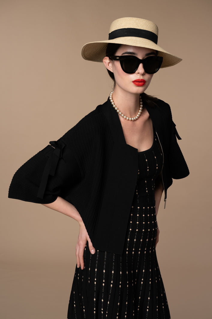 Jackie Kimono jacket in Black