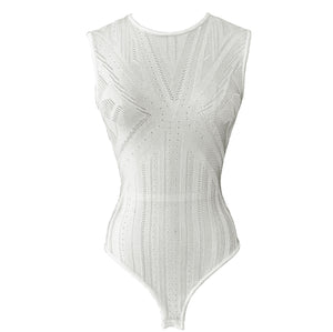 Brandy Pointelle bodysuit In Off White