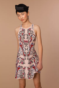 Kim Fit & Flare Dress in Nude
