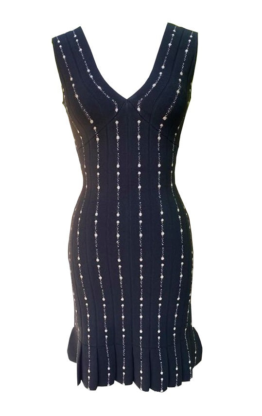 Valentina Dress in Black/Nude Combo - VIAVAI FASHION 