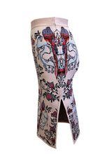 Anna Bird Jacquard Skirt in Nude - VIAVAI FASHION 