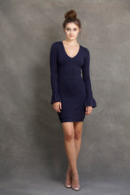 Natasha V Neck Bell sleeve dress - VIAVAI FASHION 