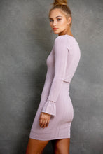 Natasha V Neck Bell sleeve dress - VIAVAI FASHION 