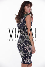 Erika Floral Jacquard Dress - VIAVAI FASHION 