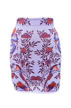 Alessia Bird Mini Skirt in Pastel Lilac